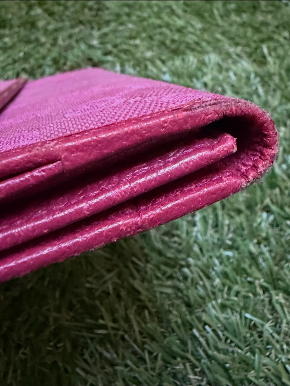 Vintage Gucci Horsebit Monogram Pink Long Wallet